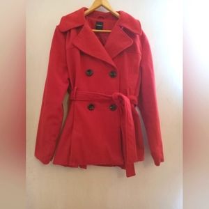 Rampage Belted Pea Coat Womens XLg